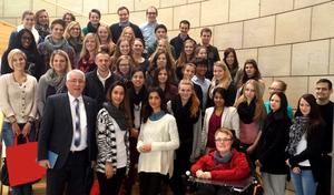 Gruppenfoto im Landtag in D&uuml;sseldorf