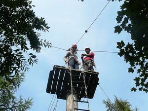 Einf&uuml;hrungswoche 2014 - Hochseilgarten