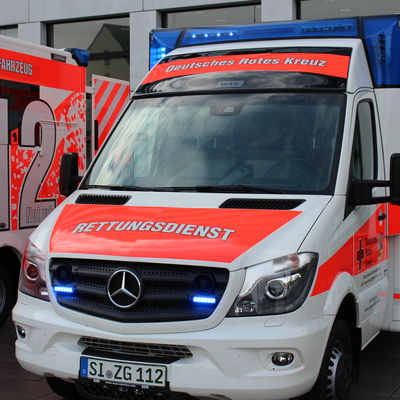 Fahrzeug des Rettungsdienstes in Siegen-Wittgenstein