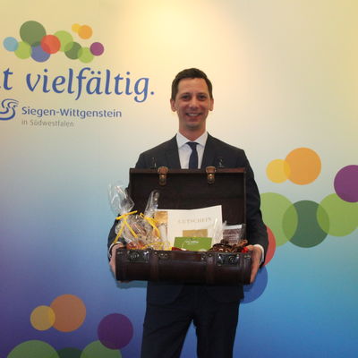 Landrat Andreas M�ller - eine Box f�r den Kreis
