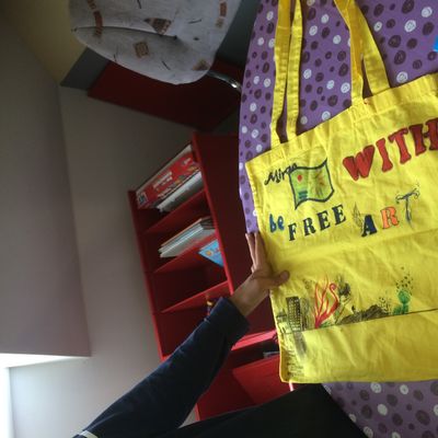 Sprachcamp eigens entworfene Flagge