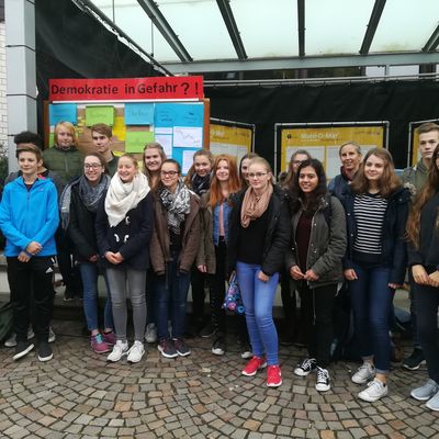 Demokratietour Bad Laasphe Sch�lergruppe