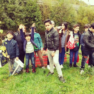 Gruppenfoto Sprachcamp HS Achenbach Herbstferien