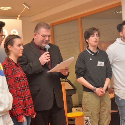 Deine Anne - ein M�dchen schreibt Geschichte, Pressereferent Thorsten Manges im Gespr�ch mit Peer Guides