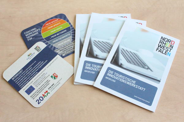 Innovationswerkstatt Flyer und Bierdeckel