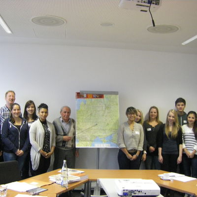 Studientag Oktober 2014 Gruppe mit Landrat