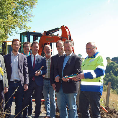 PM Breitband Ausbau Baubeginn