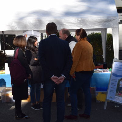 Staatssekret�rin Serap G�ler am Stand des KI, Schnuppertag Integration 29.09.2018