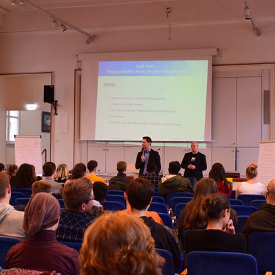 Lokaltreffen SoR, Begr��ung durch Landrat Andreas M�ller