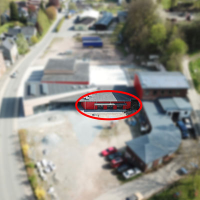 Luftbild des aktuellen Bauzustandes des Zentrum Via Adrina (im Bild im rechten Teil des Geb�udes das zuk�nftige Caf�)