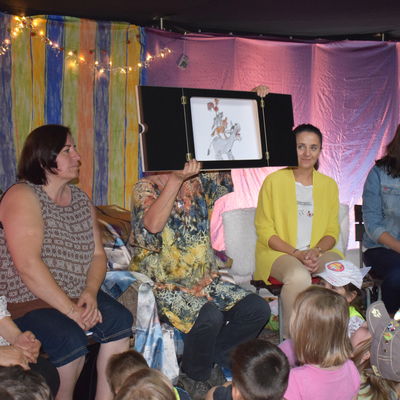 Die Bremer Stadtmusikanten im Rahmen der Weltgeschichtenwoche "Die Welt zu Gast im M�rchen" am 21.08.2019