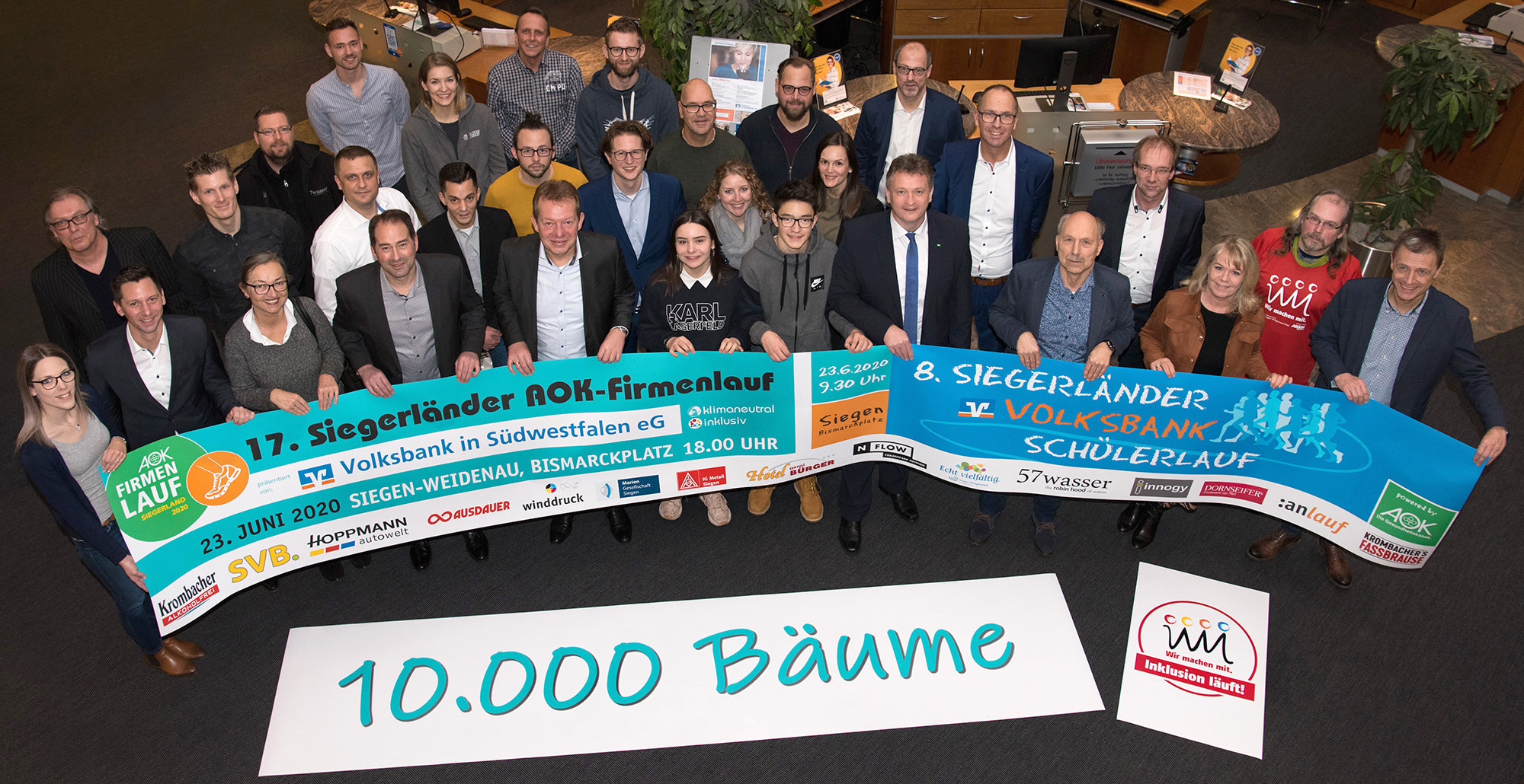 Gro&szlig;e Pressekonferenz zum17. Siegerl&auml;nder AOK-Firmenlauf 2020 & 8. Siegerl&auml;nder Volksbank-Sch&uuml;lerlauf 2020