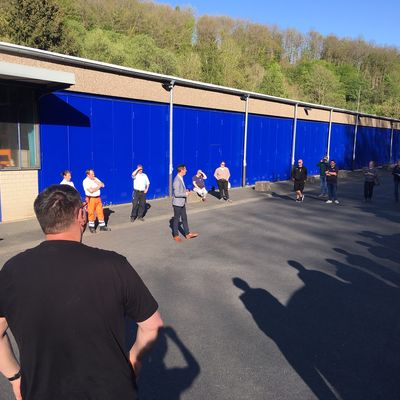 Begr��ung der Hilferteams aus den elf St�dten und Gemeinden durch Landrat Andreas M�ller