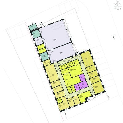 Grundriss der neuen Rettungswache des Kreises Siegen-Wittgenstein in Netphen-Deuz