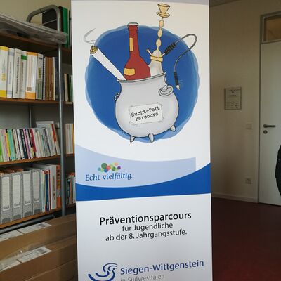 Foto Slider Pr�vention Parcours Aufsteller