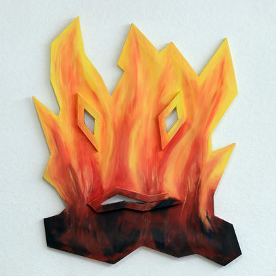 Maske "Feuer" von Egbert Hohmann