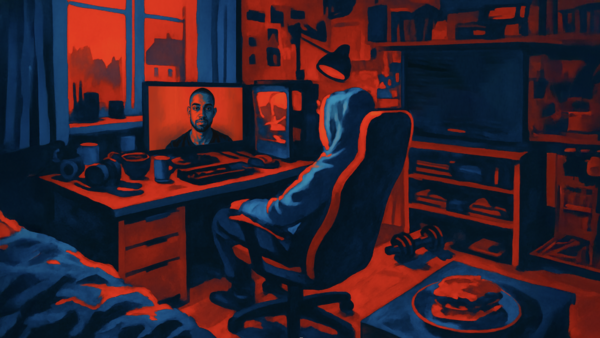 KI Szene Junger Mann