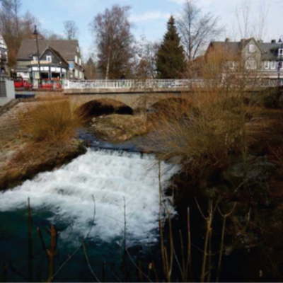 Querbauwerk im Gew�sser vor R�ckbau