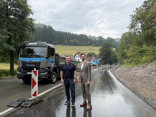 Bau Rad- und Gehweg K31 Hilchenbach-Grund
