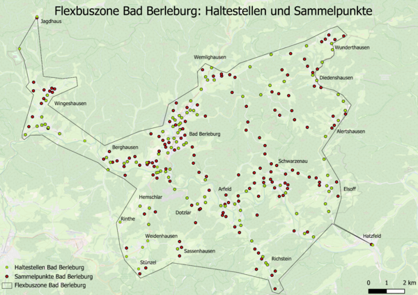 Flexbus Bediengebiet Bad Berleburg